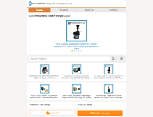 Tablet Screenshot of pneumatic-equipments.com